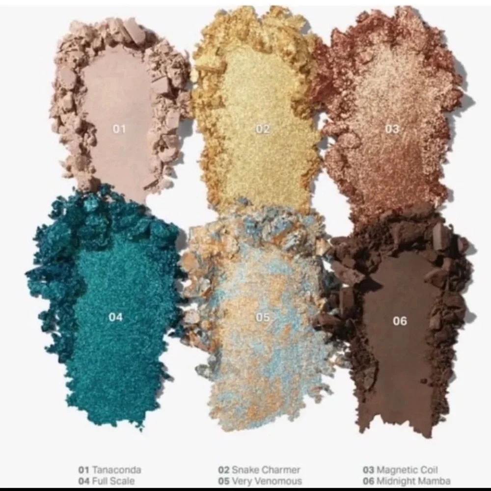 Morphe Python Code Eyeshadow Palette w/M573 Blending Brush - Picture 6 of 12